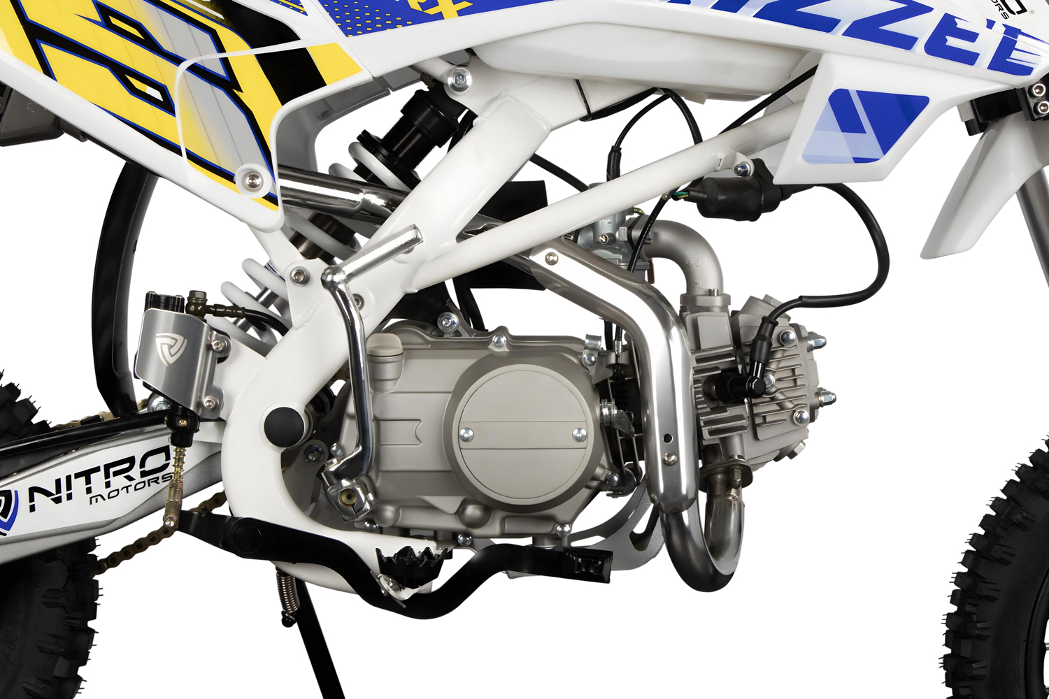 125cc kindercrossmotor Drizzel 4 versnellingen URX 14/12 - Afbeelding 8