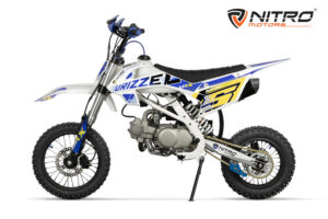 125cc kindercrossmotor Drizzel 4 versnellingen URX 14/12