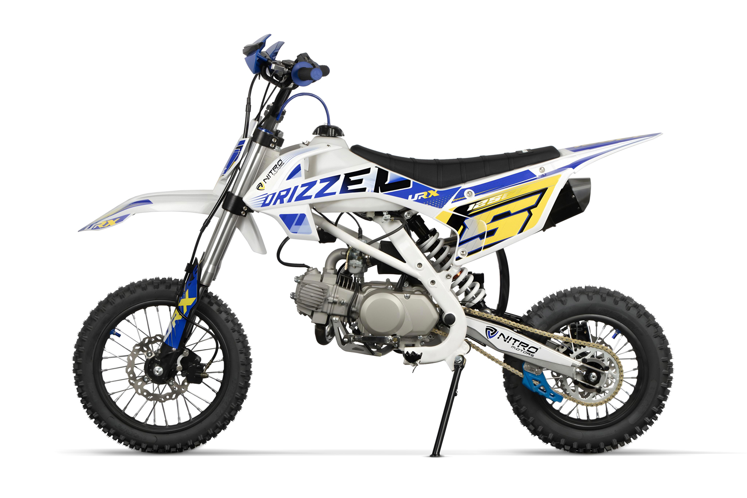 125cc kindercrossmotor Drizzel 4 versnellingen URX 14/12 - Afbeelding 5