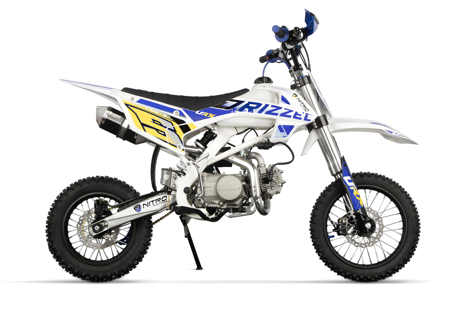 125cc kindercrossmotor Drizzel 4 versnellingen URX 14/12 - Afbeelding 4