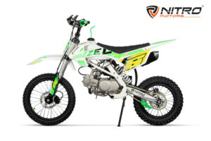 125cc kindercrossmotor Drizzel 4 versnellingen URX 17/14