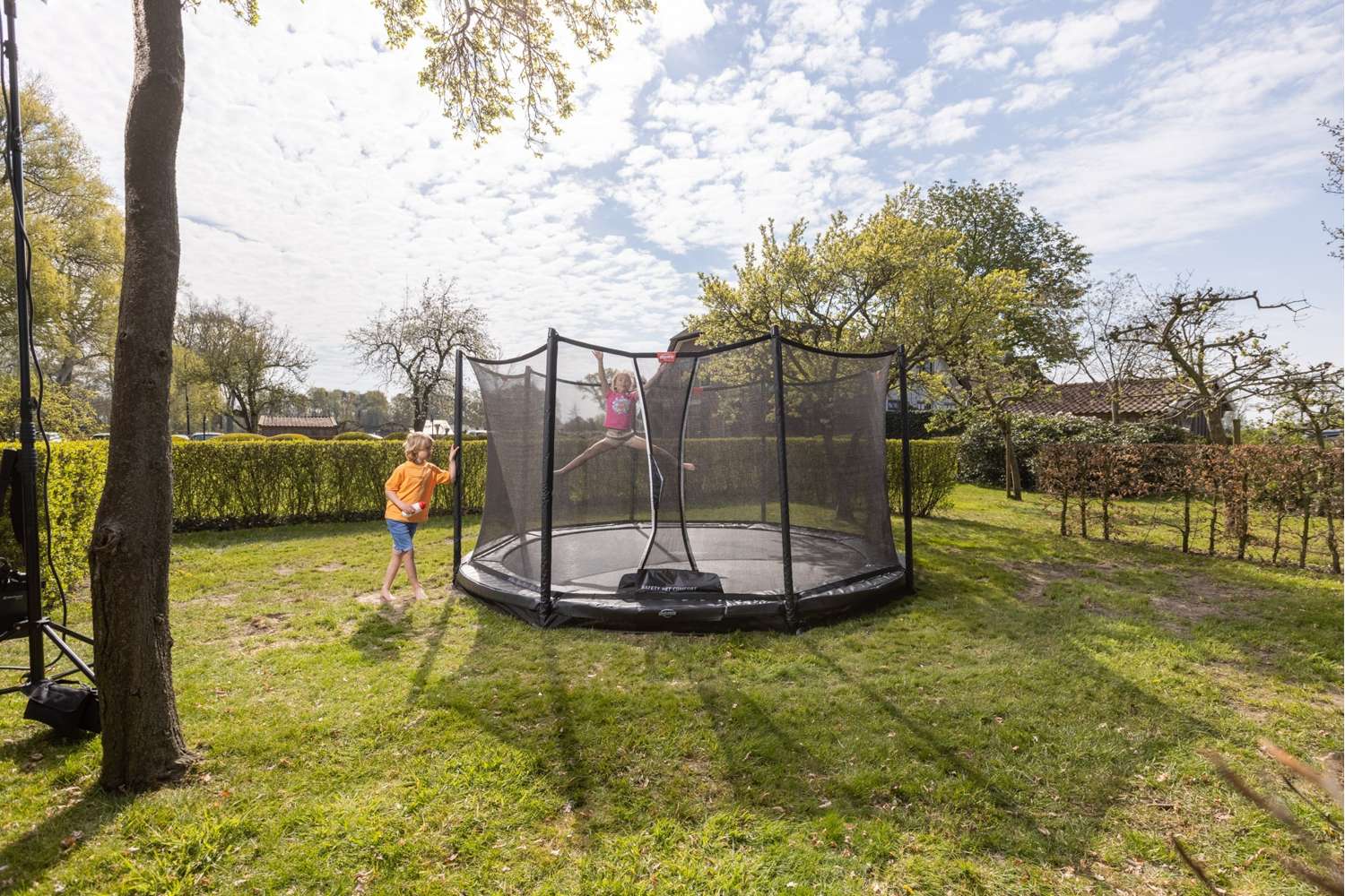 BERG Favorit InGround 430 Grey + Safety Net Comfort - Afbeelding 5