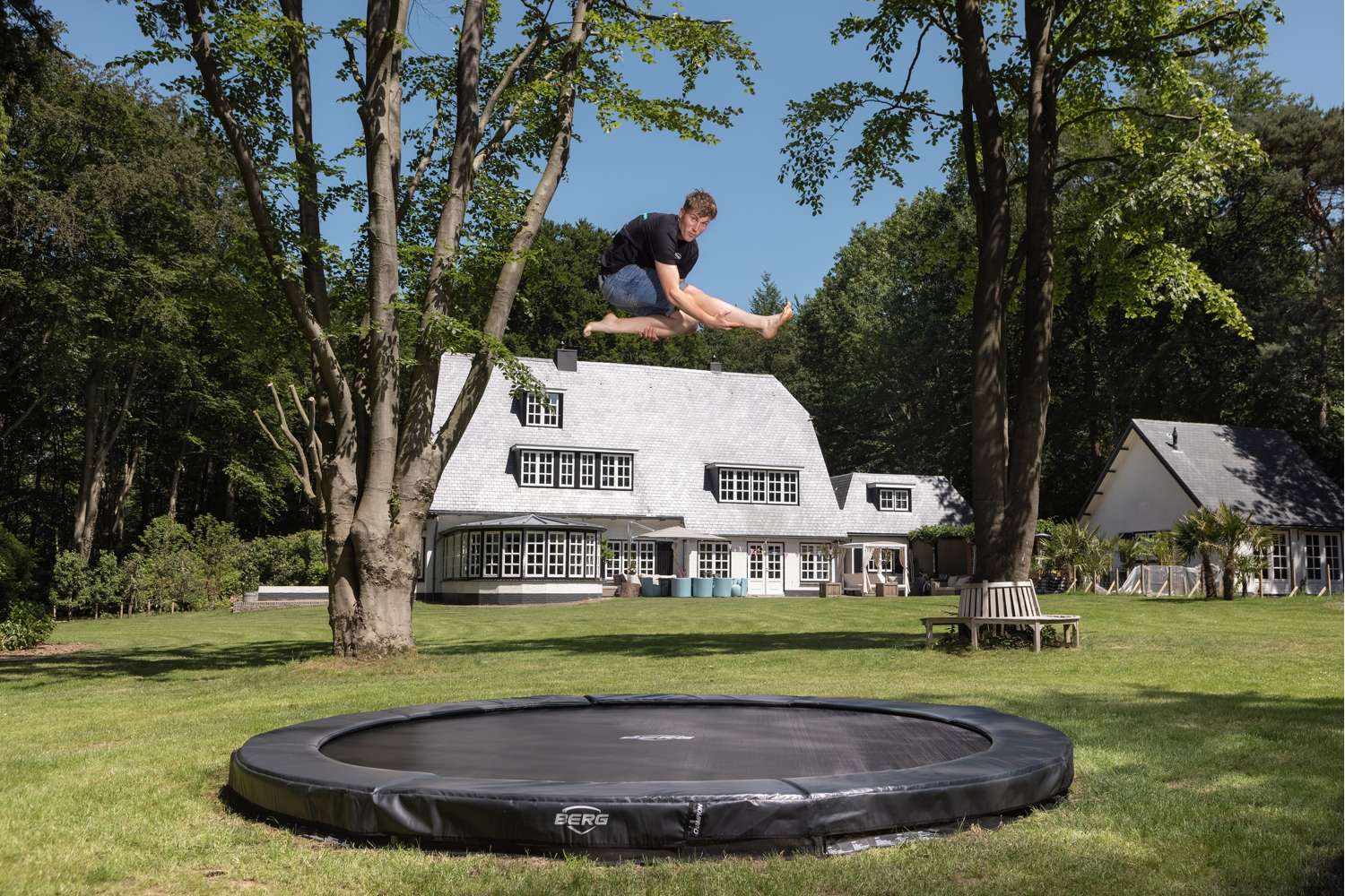BERG SPORTS Elite InGround 430 Grey - Afbeelding 12
