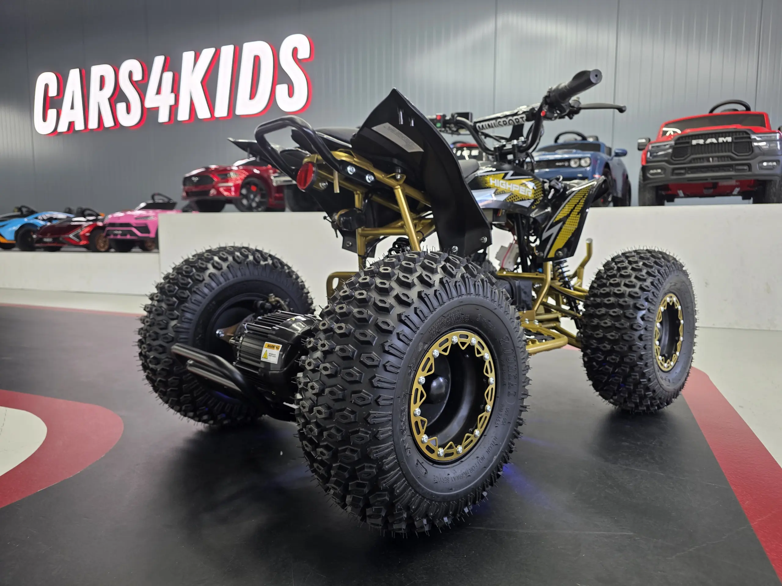 Phantom Gold Pro Elektrische Kinderquad 48V Brushless Zwart/Goud - Afbeelding 2