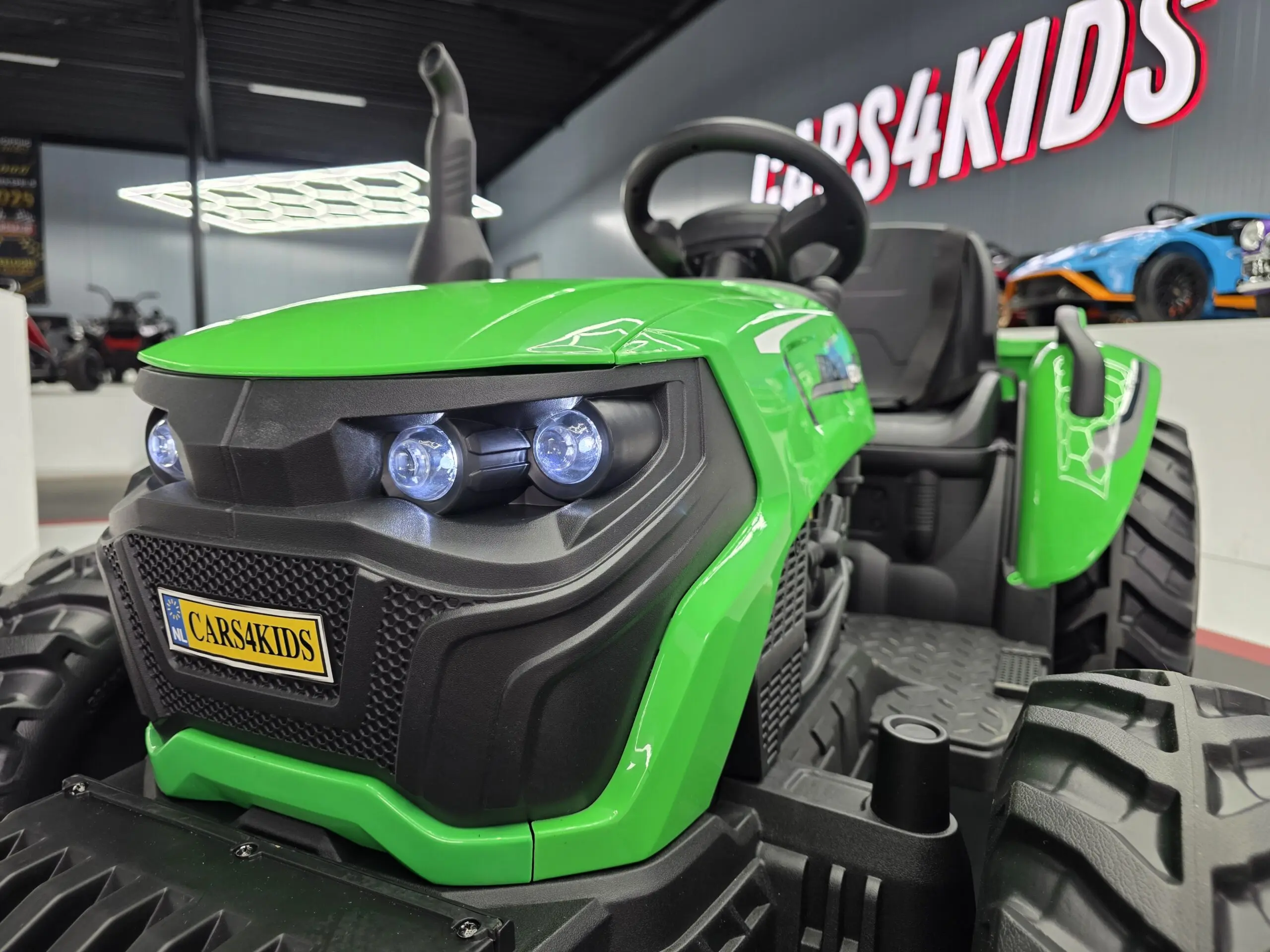 Kindertractor 24V met aanhanger groen - Afbeelding 6