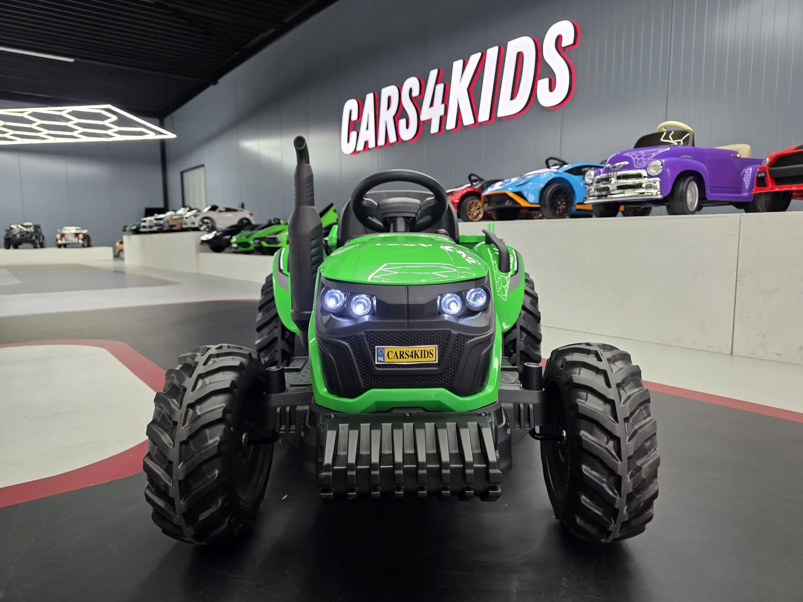 Kindertractor 24V met aanhanger groen - Afbeelding 5