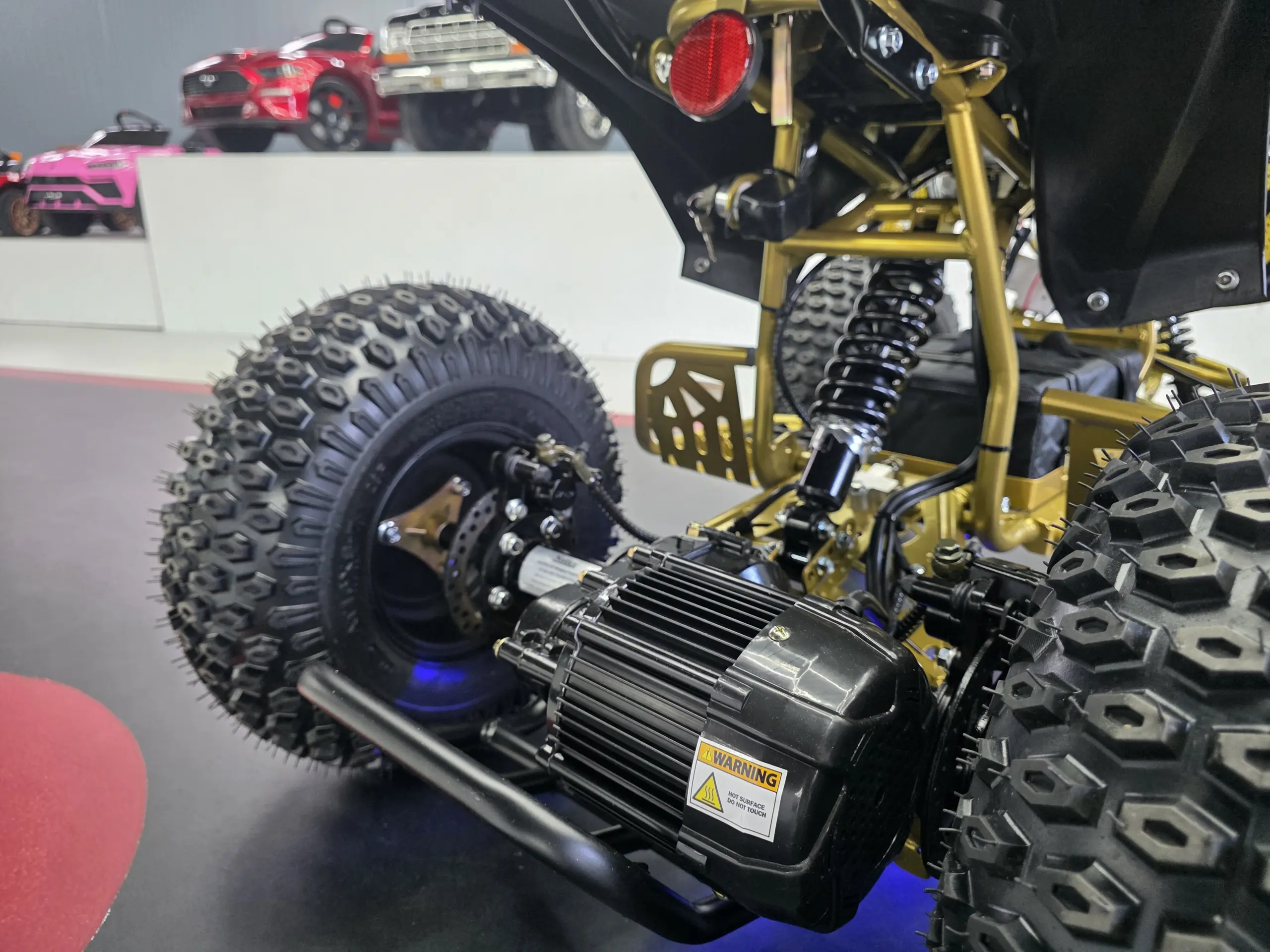 Phantom Gold Pro Elektrische Kinderquad 48V Brushless Zwart/Goud - Afbeelding 7